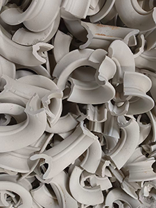 Firing process of ceramic Intalox saddle ring